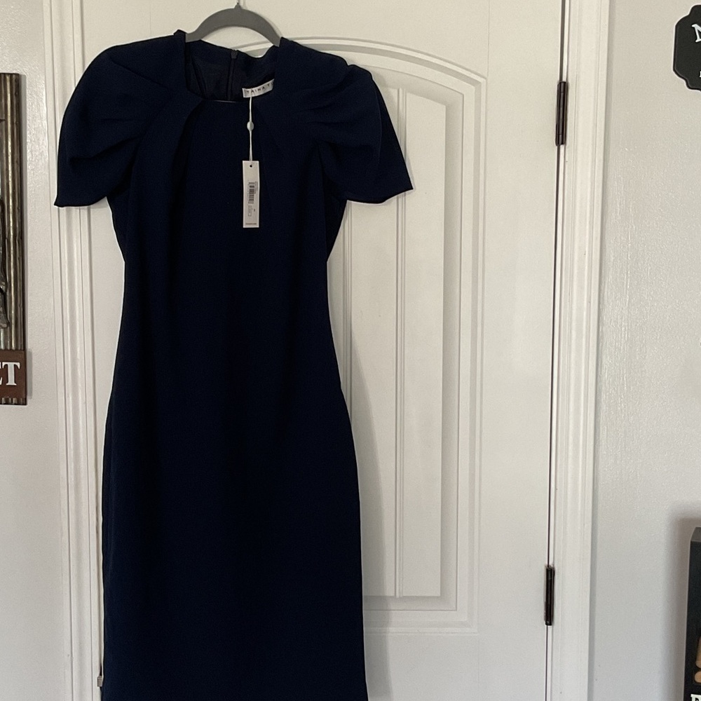 Trina Turk Midnight Blue Long Sleeve Dress